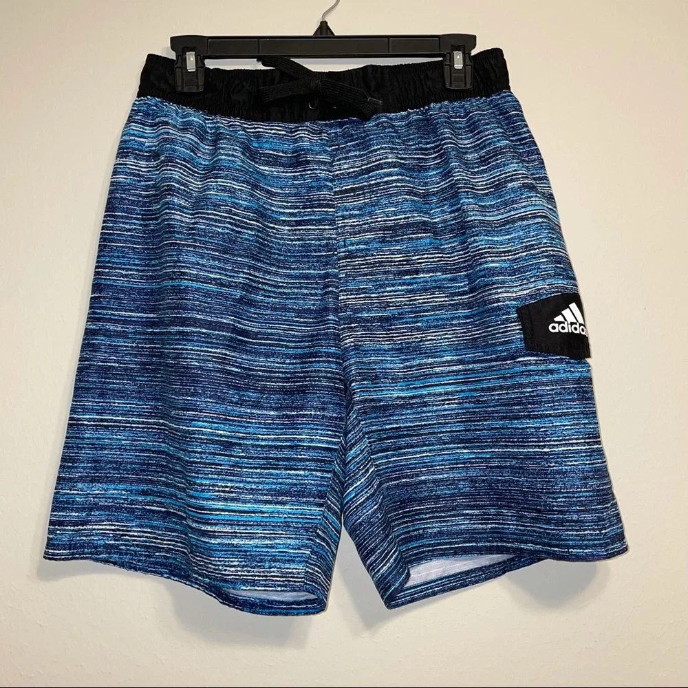 Adidas Mens Blue and‎ Black Swim Short size M